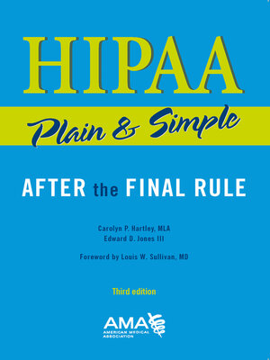 cover image of HIPAA Plain and Simple